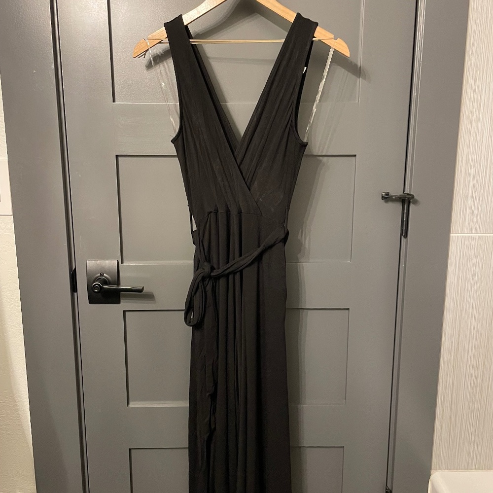 Final Touch Stretch Wrap Jumpsuit